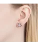 Женские Серьги_Серебро .925_КВАРЦ РОЗОВЫЙ__6-Лазурит-Онлайн