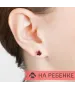 Женские Серьги_Серебро .925_ГРАНАТ__7-Лазурит-Онлайн