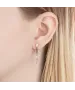 Женские Серьги_Серебро .925_КВАРЦ РОЗОВЫЙ_Нанокристалл_5-Лазурит-Онлайн
