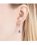 Женские Серьги_Серебро .925_АМЕТИСТ_Нанокристалл_5-Лазурит-Онлайн