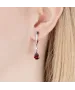 Женские Серьги_Серебро .925_ГРАНАТ_Нанокристалл_5-Лазурит-Онлайн